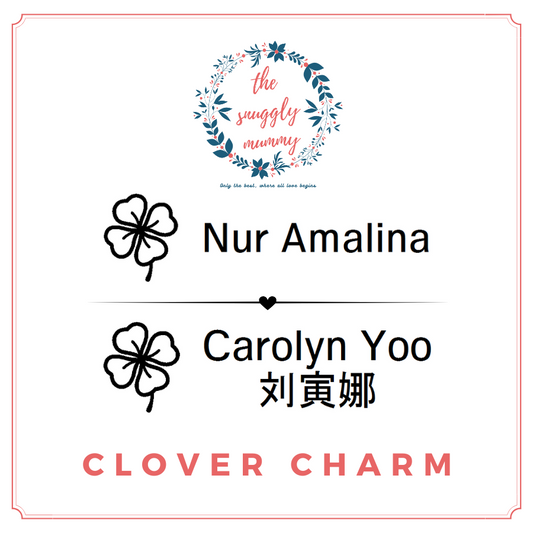 Personalized Name Stamp - Clover Charm