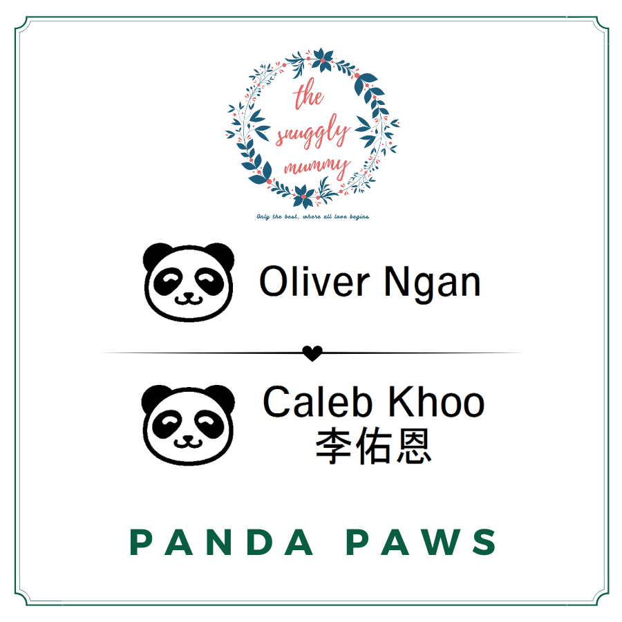 Personalized Name Stamp - Panda Paws