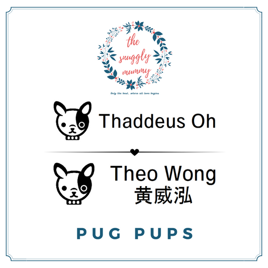 Personalized Name Stamp - Pug Pups